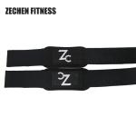 Figure 8 Weightlifting Wrist Straps Black Gymnastic Fitness Thicker Cotton