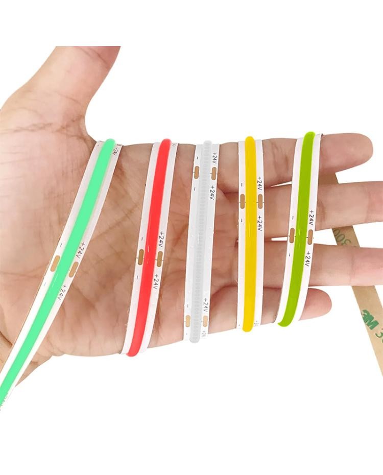 High CRI DC24V COB480 lights 5m/roll RA90 cob strip for indoor outdoor decoration waterproof profile COB strip