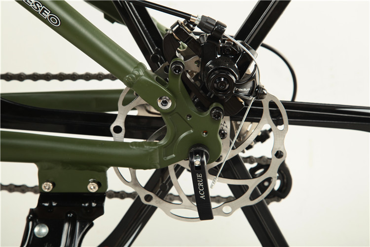 High grade disc brake Shimano 21/ 24/27 speed 26 inch alloy folded mountain bike with mag wheel