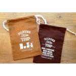 Traveler's Factory coffee Bag Dark brown Cotton Bag