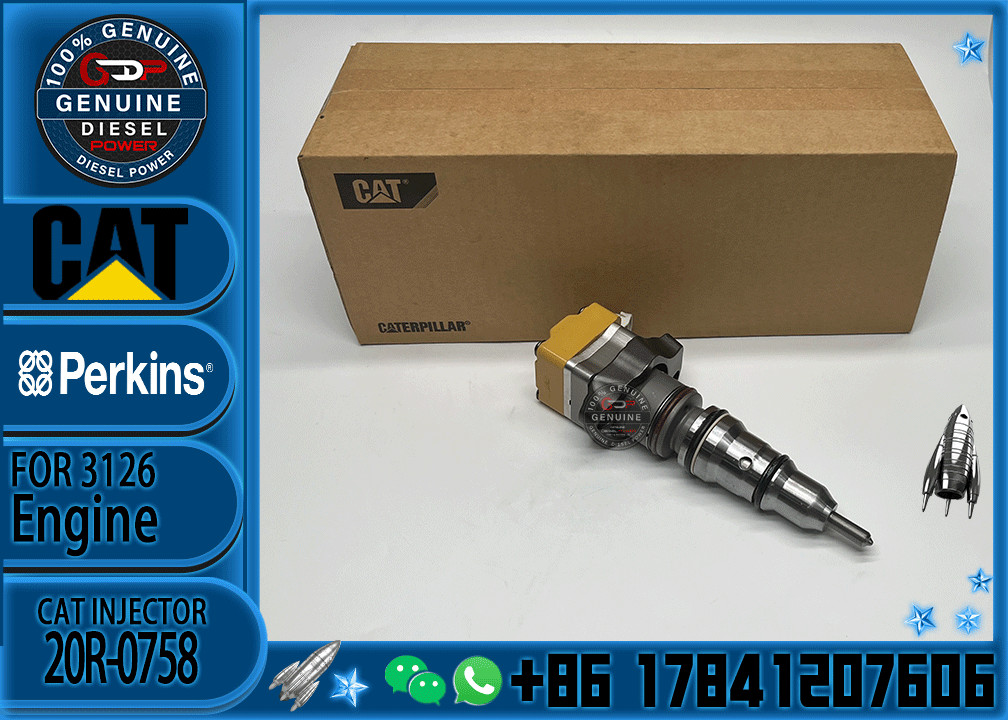 Construction machinery parts 1747526 20R-0758 Diesel Fuel Injector for Caterpillar CAT 3412E Engine 657E 631E 651E AD45