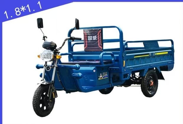 Blue High Load Agricultural Electric Cargo Tricycle Express Electric Tricycle