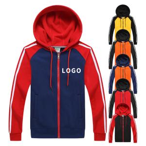 Quality Fashion Cotton Unisex Team Printing Sport Zipper Hoodie Custom Logo wholesale