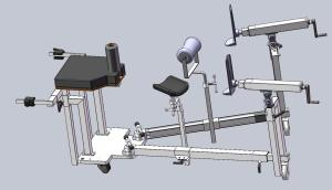 Quality Stainless Steel Orthopedic Traction Frame with Double-pole Structure Operation Table Accessories wholesale