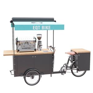 Quality Electric Stainless Steel Coffee Bike Cart With Large Storage tank wholesale