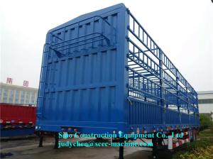Quality 3 Axles Fence Cargo Semi Trailer Vegetable Transport Stake Semi Trailers wholesale