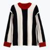 Buy cheap 2024 New Women's Sweater Round Neck Stripe Versatile Loose Long sleeved Knitted from wholesalers