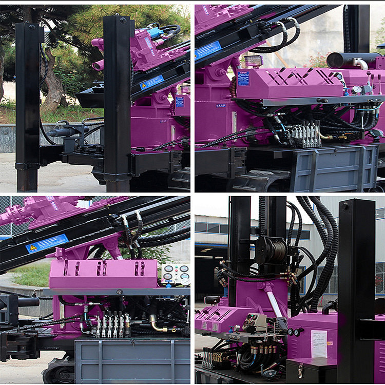 Hydraulic Borehole Crawler Water Well Drill Rig 400m Depth Portable Water Drilling Rigs