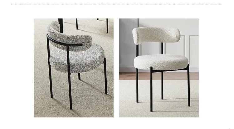 Adjustable Modern Upholstered Dining Chairs White Upholstered Side Chair