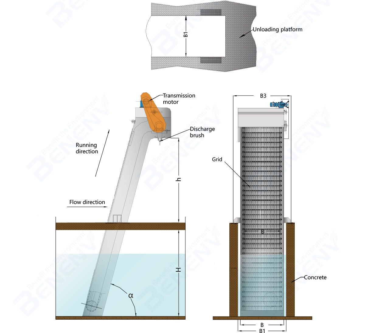 Low Energy Consumption Mechanical Bar Screen Solid-liquid Separation Mechanical Screen Wastewater