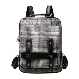 Quality Cotton Backpacks Casual bags for girls students bags gingham wholesale