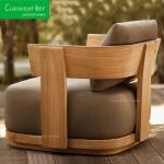 Modern Style Wood Teak Outdoor Furniture Garden Sofa Set for Your Apartment