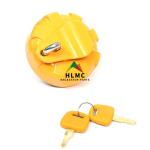 SH200 Anti Theft Diesel Fuel Cap Yellow Alloy Excavator Engine Parts