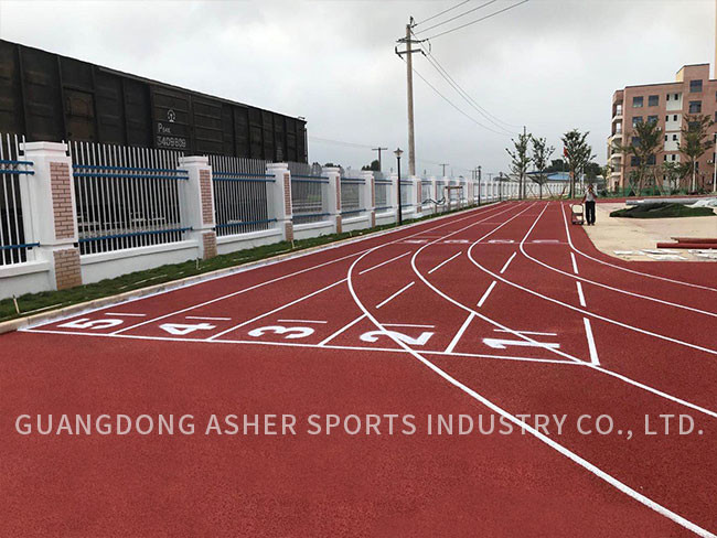 EPDM Material Tartan Track Surface , Tartan Rubber Floor Weather Resistant