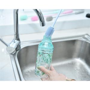 Quality OEM Flexible Collapsible Silicone Bottle Cleaning Brush wholesale