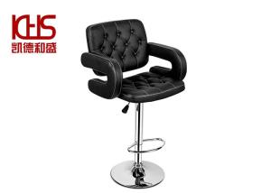 Quality Luxury Black Leather Modern Kitchen Counter Stools With Backs wholesale