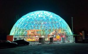 Quality 20M PVC Geodesic Dome Strong Structure Steel Party Tent Transparent Wedding Tent wholesale