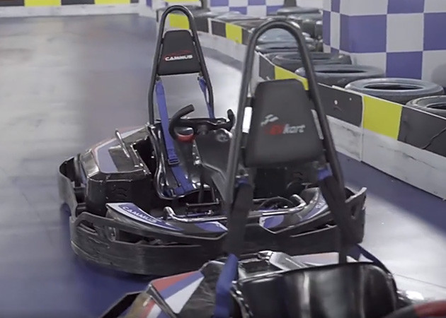 60AH*2 Battery Operated Indoor Go Karts 3000RPM Length Adjustable