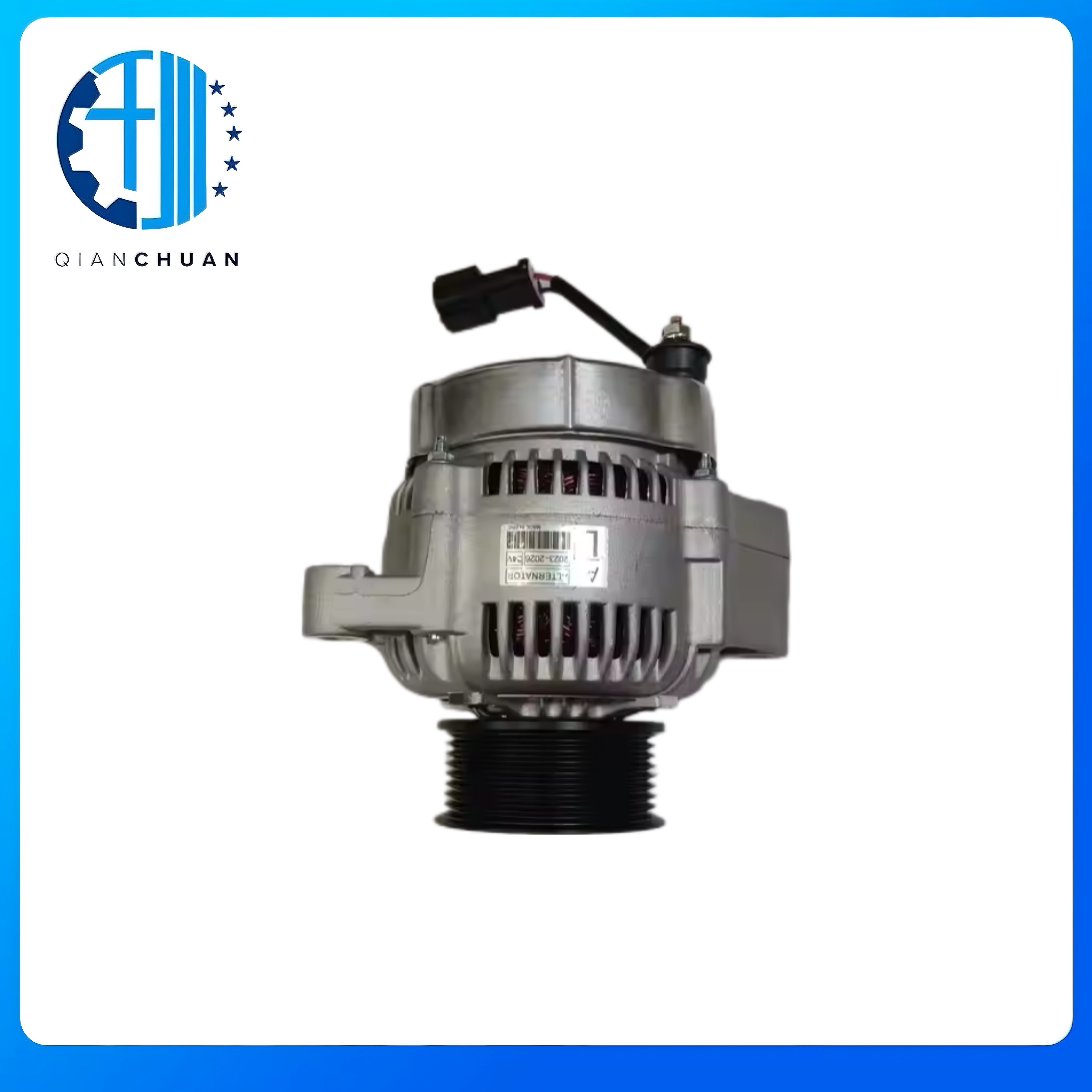 24V Alternator 102211-4050 for Komatsu PC200-7 Excavator Machinery Electric Parts