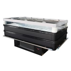 Quality R404a EBM Fan Motor Island Freezers With Temperature Performance wholesale