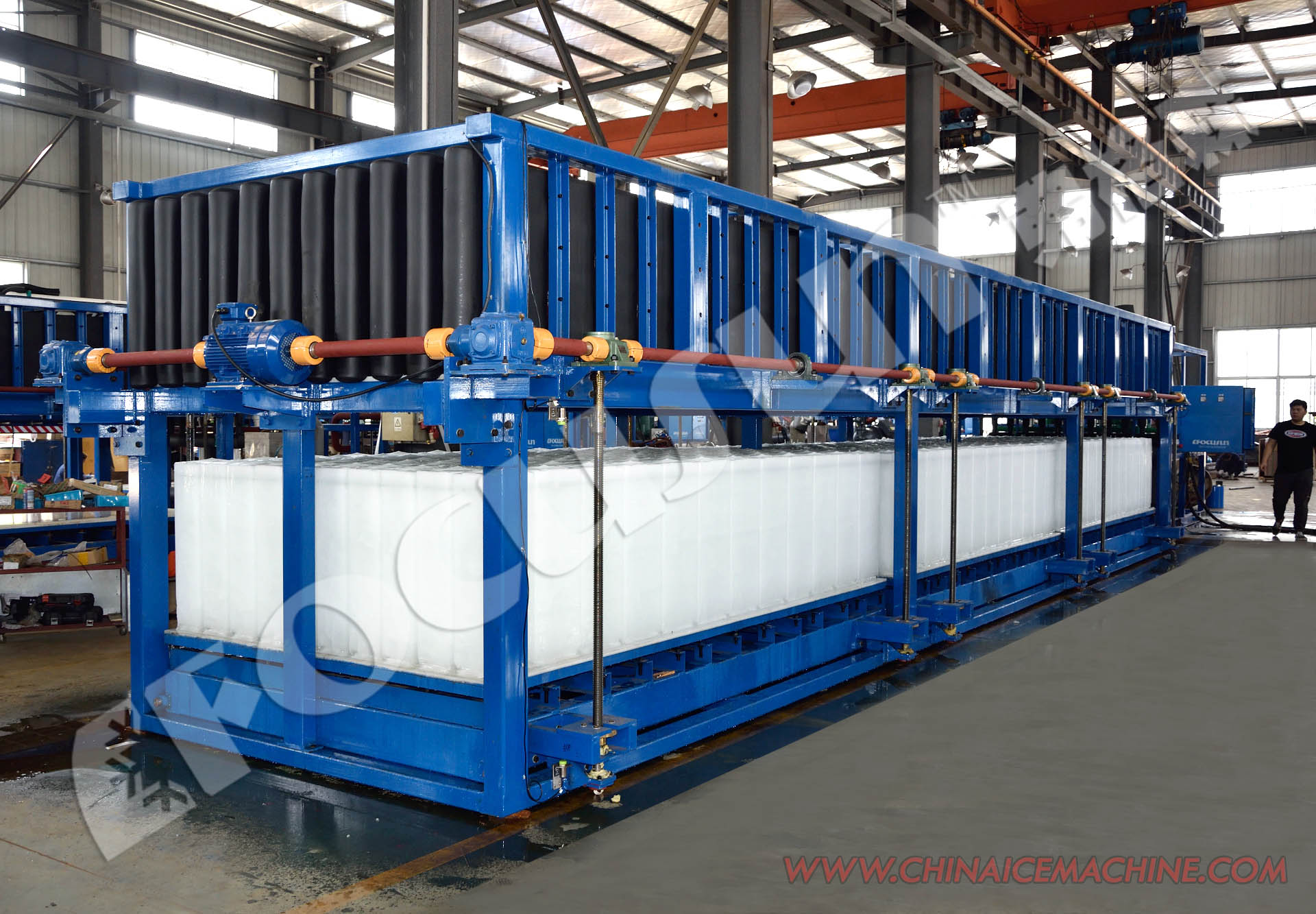 25 Tons Daily Capacity Block Ice/Hielo en Bloque Machine with High Speed and Efficiency