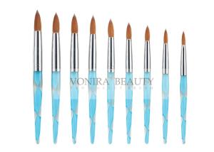 Quality 3D Effect Painting Acrylic Nail Art Brush Kit With Finest Pure Kolinsky Hair wholesale