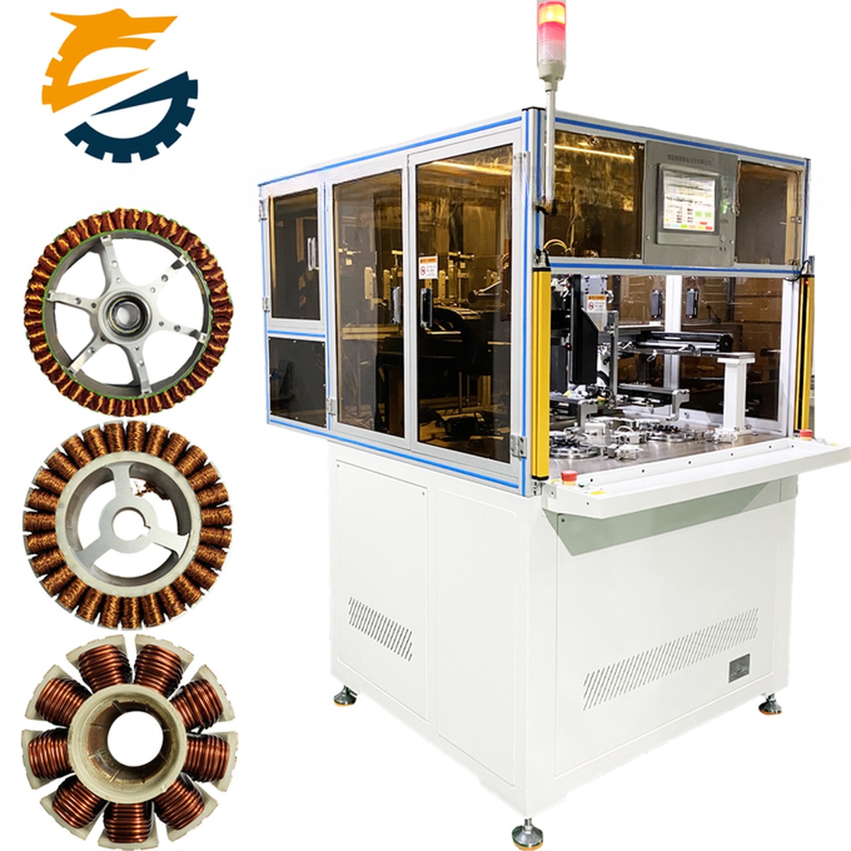 ABB Low Voltage Parts CNC Coil Bobbin Fan Motor Winding Machine For Output