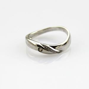 Quality 925 Sterling Silver Engagement Ring with Cubic Zirconia (F76) wholesale