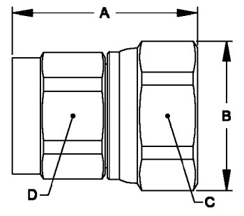 Refrigerant And Fluid Transfer Double Quick Coupling Male
