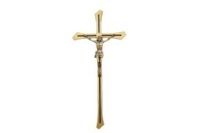 Quality Tombstone Hardware Coffin Crucifix , Bronze Color Traditional Crucifix wholesale