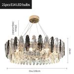 Living Room Girl Bedroom Decoration Rectangle Luxury traditional chandeliers(WH