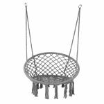 Hand Woven Camping Hanging Chair Macrame Modern Cotton Rope Swing Chair