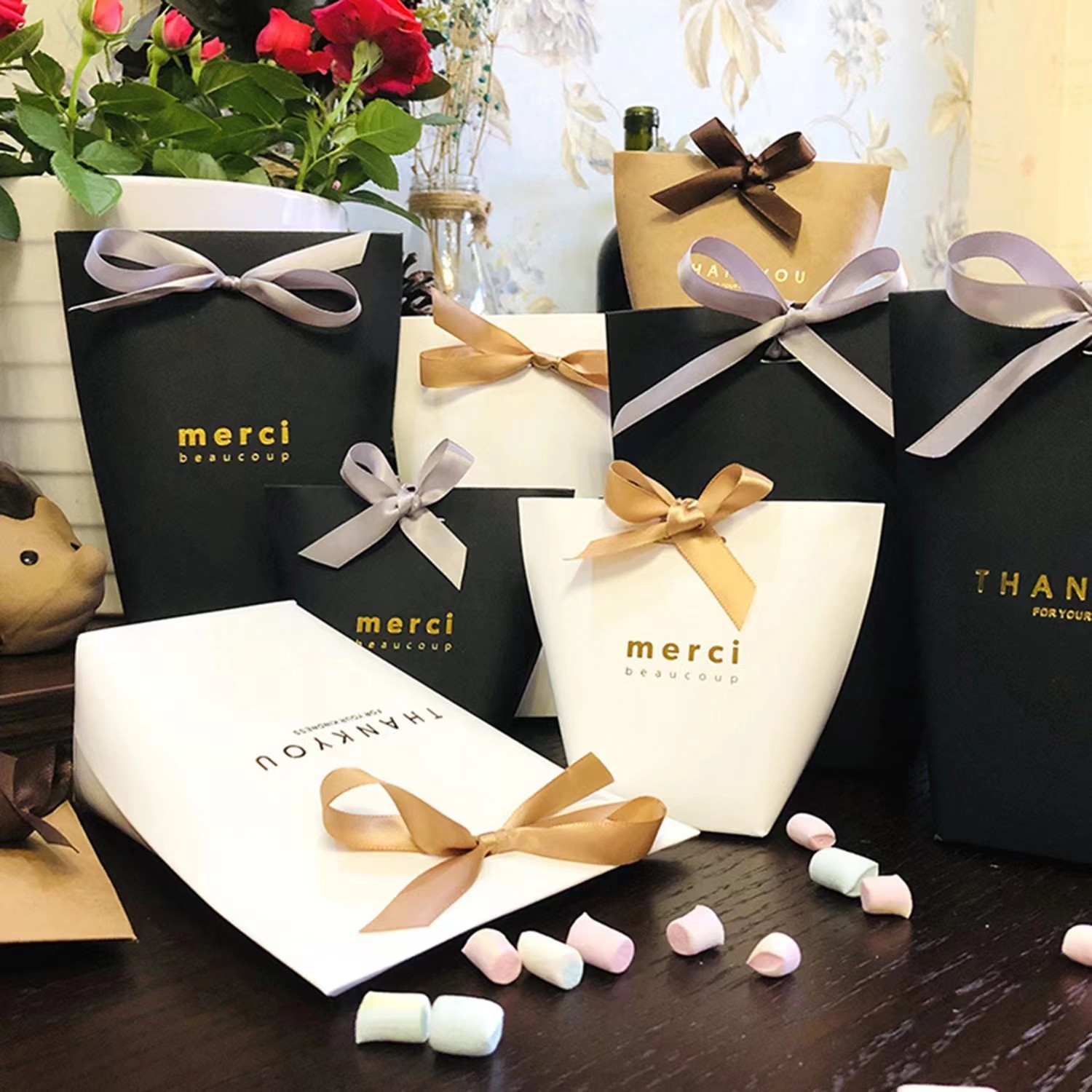Matte Lamination Wedding Thank You Bags