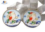 70*3MM Santa Claus Stock Medals For Christmas