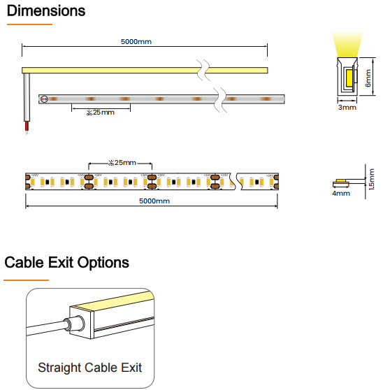 High Brightness Flexible Side Bend LED Strip IP67 Waterproof 94-V2 Fire Rating LED Strip