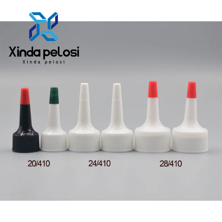 PP Pointed Bottle Cap Plastic Spout Pouch Cap Color Long Nozzle