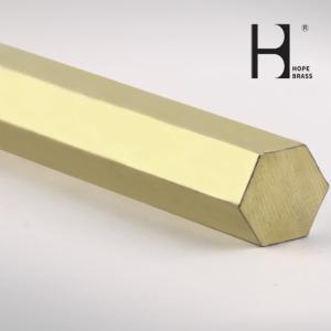 Quality Corrosion Resistant C38500 Brass Hex Bars With Anodizing Surface wholesale