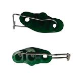 400 PCS XS-A10 S-Type Stainless Steel Cable Clamps for UV Resistant Nylon Drop