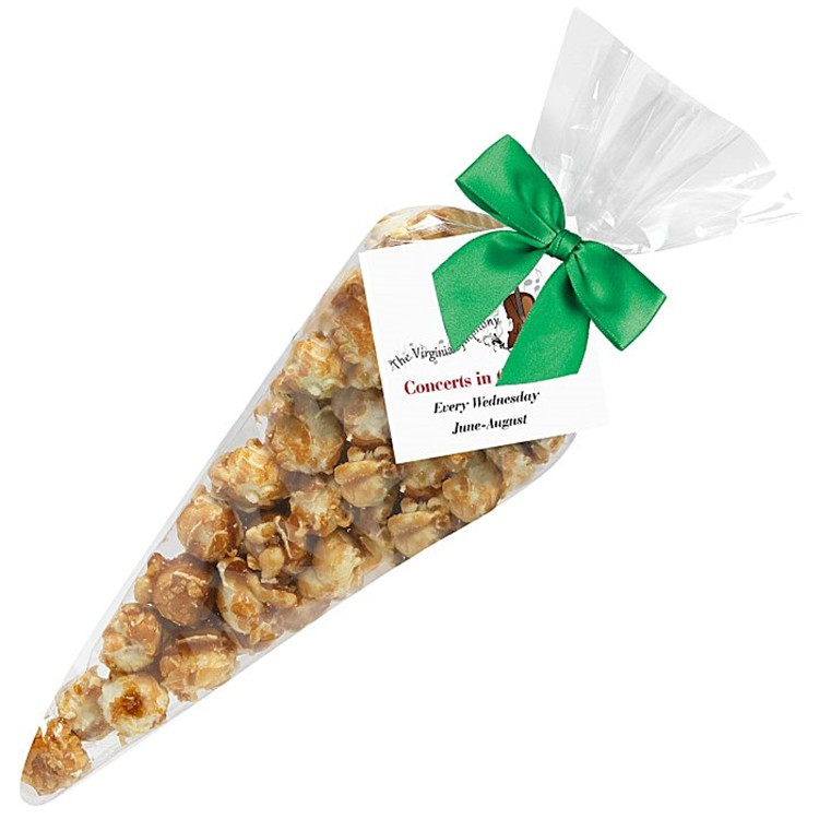 Transparent Cone Shaped Plastic Sweet Bags , Custom Party Candy Bags