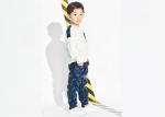 White Top Boys Party Clothes , 100 Polyester Boys Sweat Suits Pant And Shirt