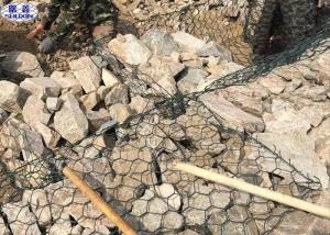 Quality PVC Coated Stone Basket Retaining Walls Woven Hexagonal Mesh 3 Years Warranty wholesale