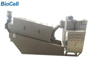 Quality Anaerobic Sludge Dewatering Equipment 8.2KW Screw Press Dehydrator wholesale