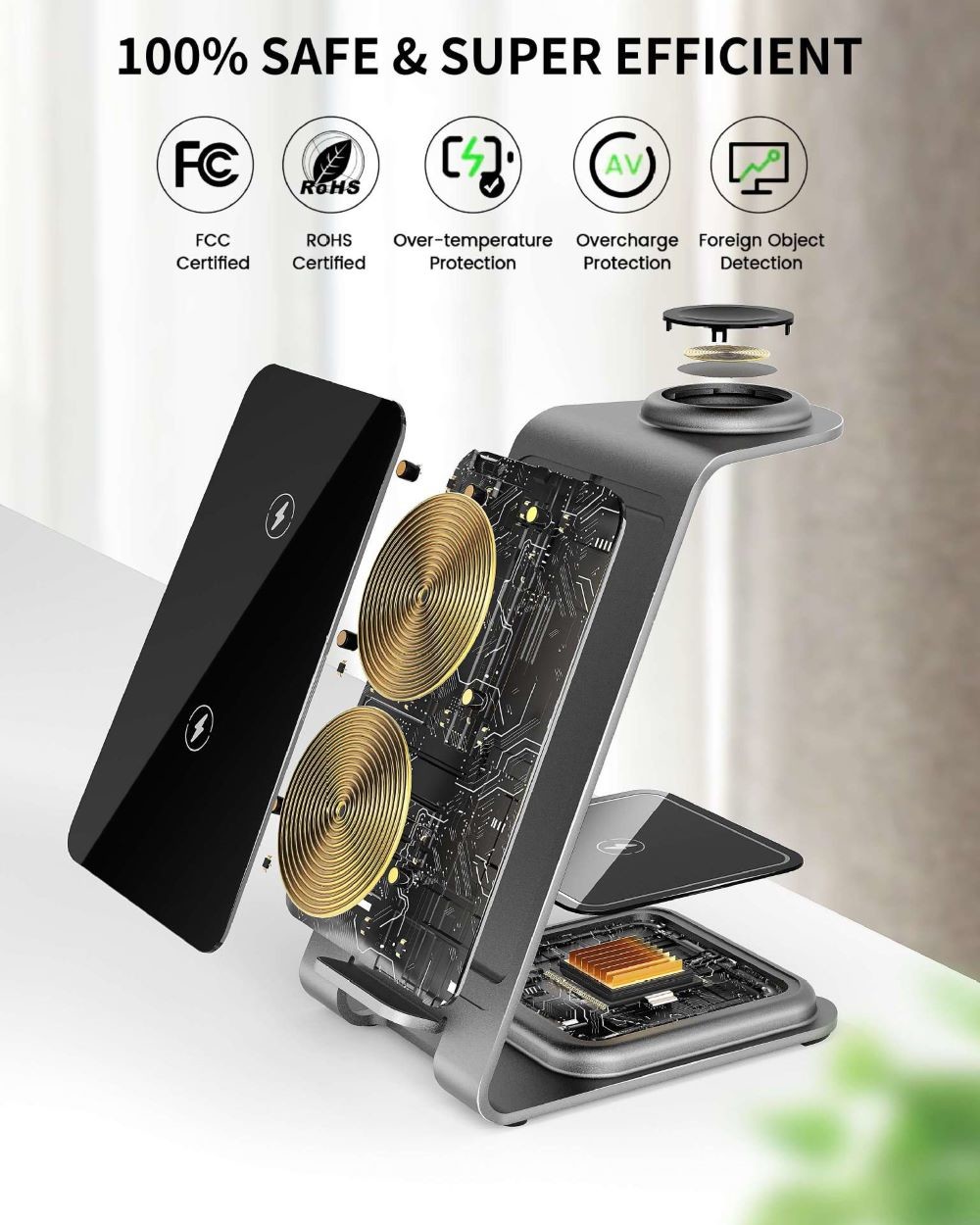 Factory Origin Metal Wireless Charger Compatible with IPhone OEM ODM