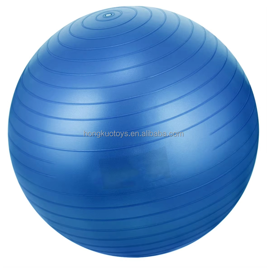 Availalbe OEM 55cm PVC Anti-Burst Gym Exercise Yoga Ball with Air Pump and Colorful