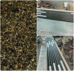 Quality Green Solid Granite Worktops 250MPA Compressive Strength SGS Standard wholesale