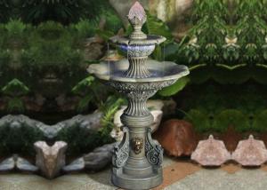 Quality Two Tiers Lion Small Outdoor Water Fountain wholesale