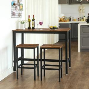 Quality Wooden Bar Table and Stools, Bar Set for Sale, Bar Table and Chairs, Kitchen Furniture, LBT15X wholesale