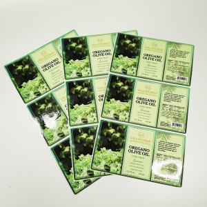 Quality Circular Shape Black Logo Printed Food Packaging Roll Labels Custom Design wholesale