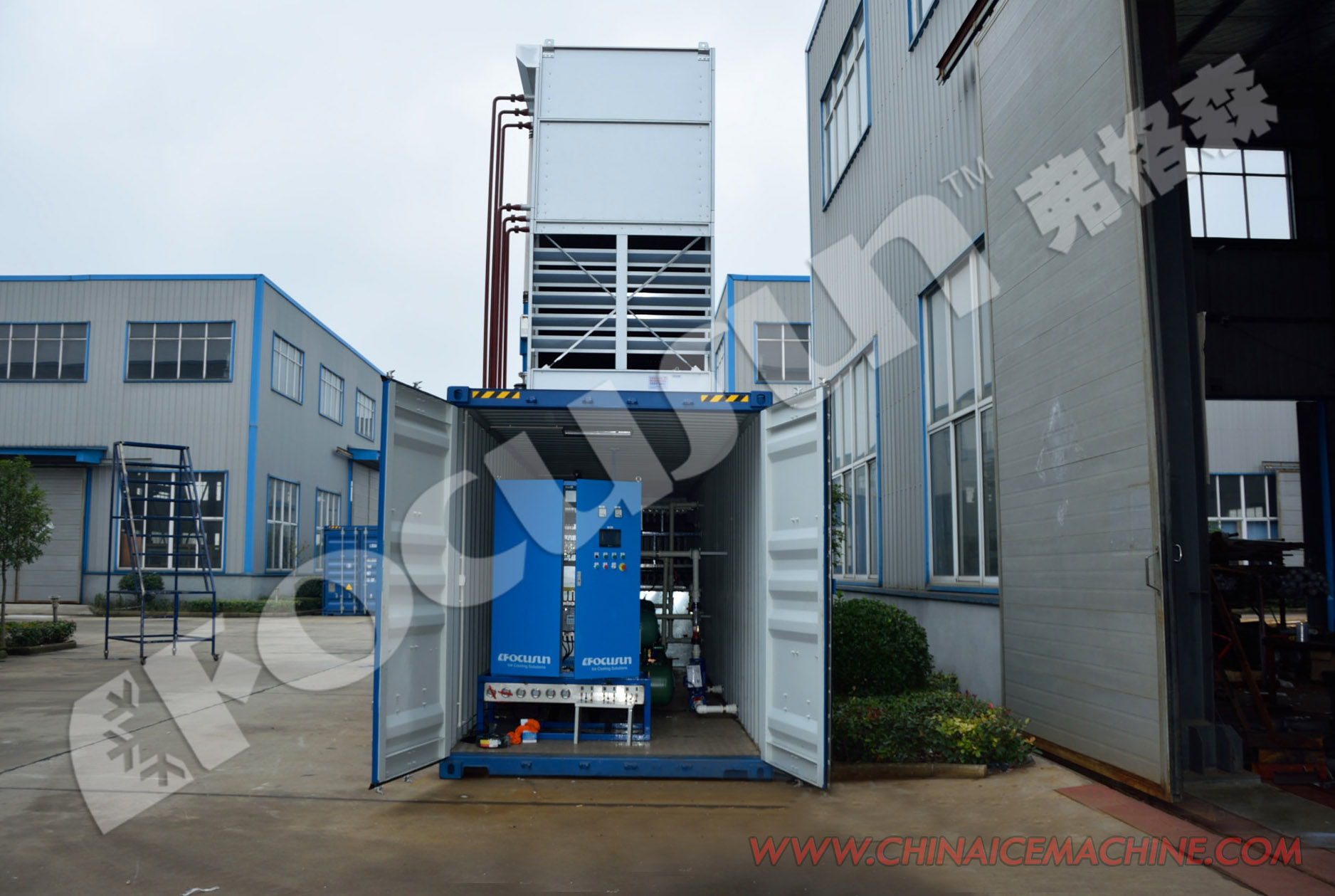 Condition PLC Controlled Water Chiller with Accurate Temperature Control and COP 3.5KW