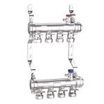 Forged Brass Valve Manifold Sand Blast Nickel Plated MF1002-25 HPB57-3